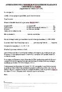 attestation sur l'honneur